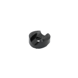 Side view of the black Donata Connect bike polo mounting device.