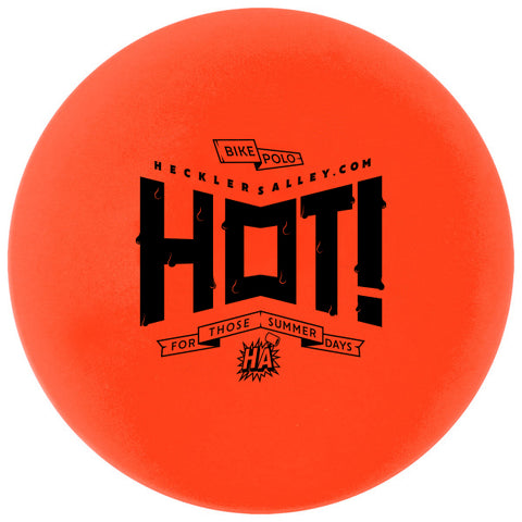 Orange HOT Weather Bike Polo Ball