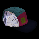 Perro del Mallet Hat illuminated to show the reflective panels